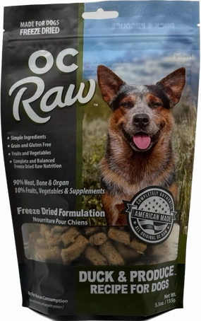 OC Raw Freeze-Dried Duck & Produce Rox
