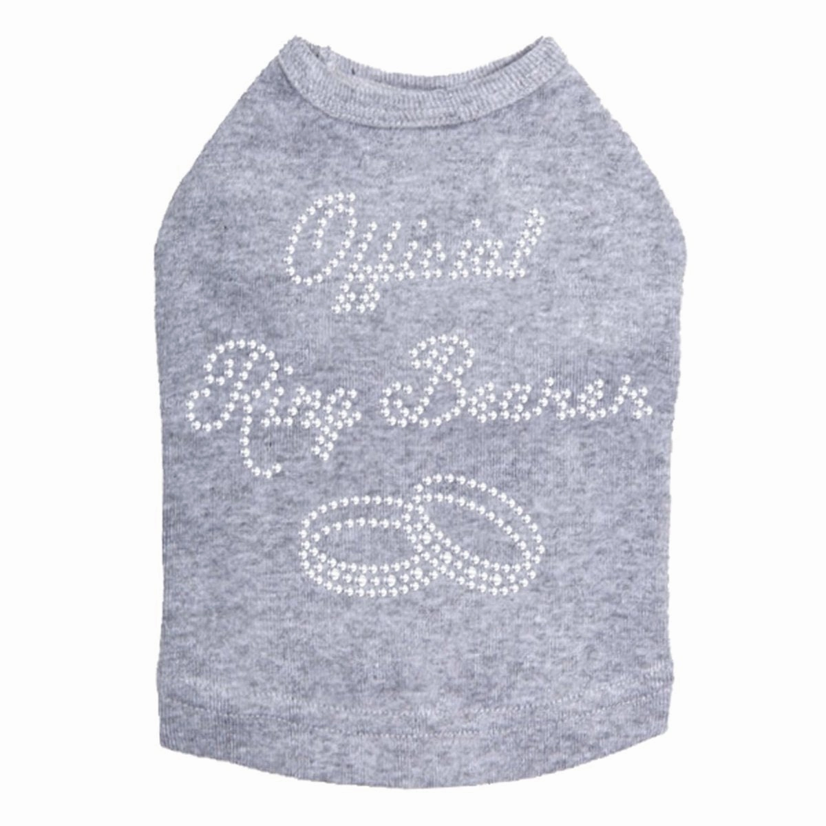 Official Ring Bearer Rhinestone Dog Tank
