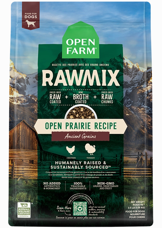 Open Farm Ancient Grains RawMix Open Prairie Recipe Dog Food
