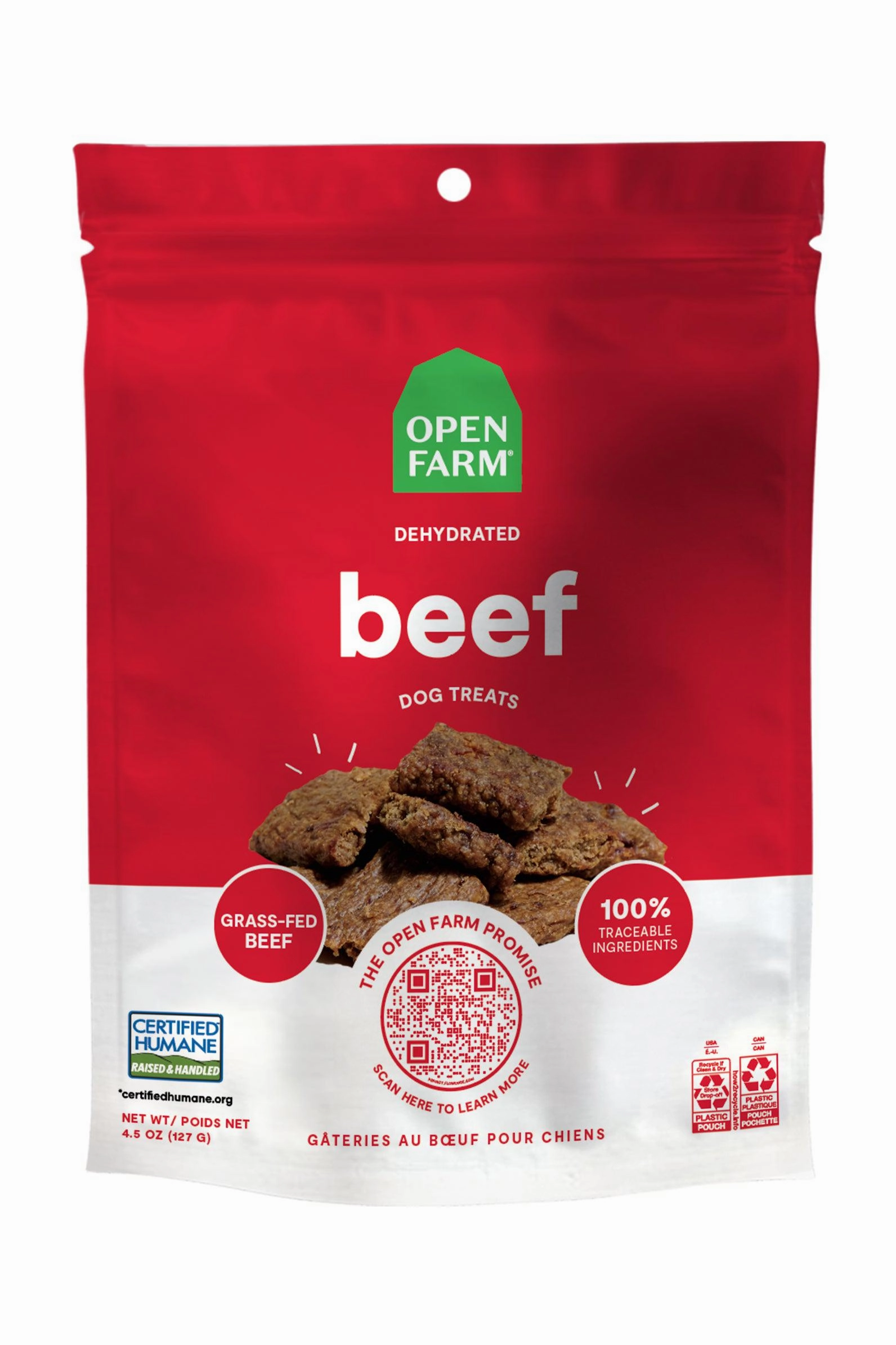 Open Farm Dehydrated Beef Dog Treats