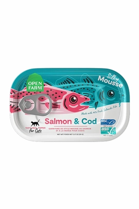 Open Farm Salmon and Cod Silky Mousse Cat Topper