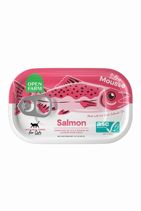 Open Farm Salmon Silky Mousse Cat Topper