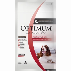 OPTIMUM - Adult Healthy Weight with Chicken, Vegetables & Rice Dry Dog Food (13kg)