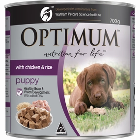 OPTIMUM - Puppy with Chicken & Rice Wet Dog Food (700g)