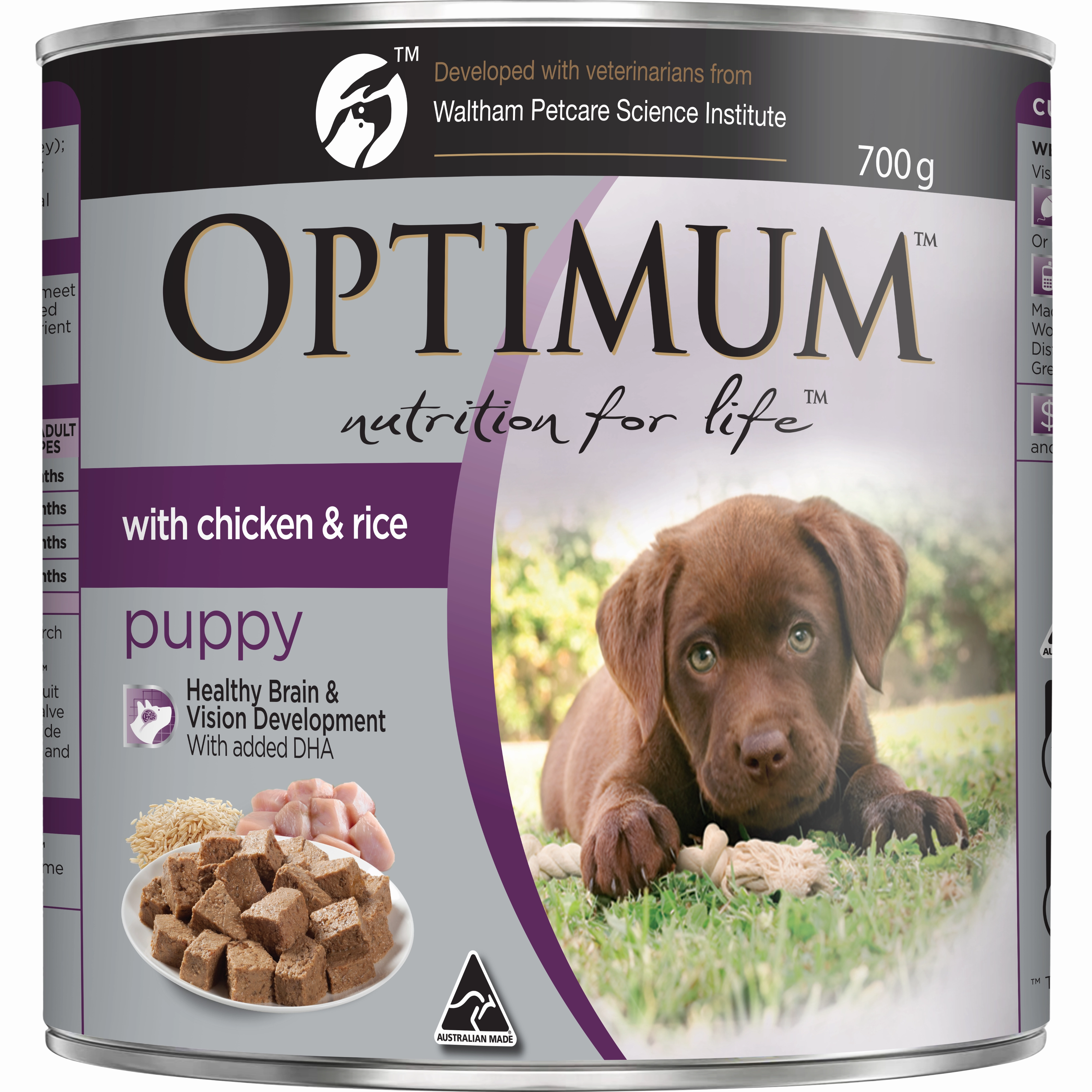 OPTIMUM - Puppy with Chicken & Rice Wet Dog Food (700g)