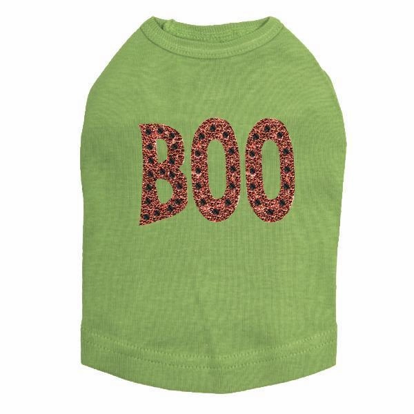 Orange Glitter Boo Dog Tank