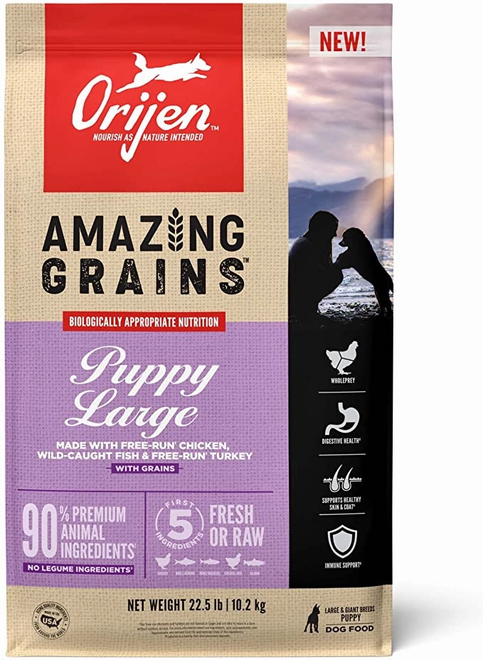 Orijen Amazing Grains Large Breed Puppy Dry Dog Food