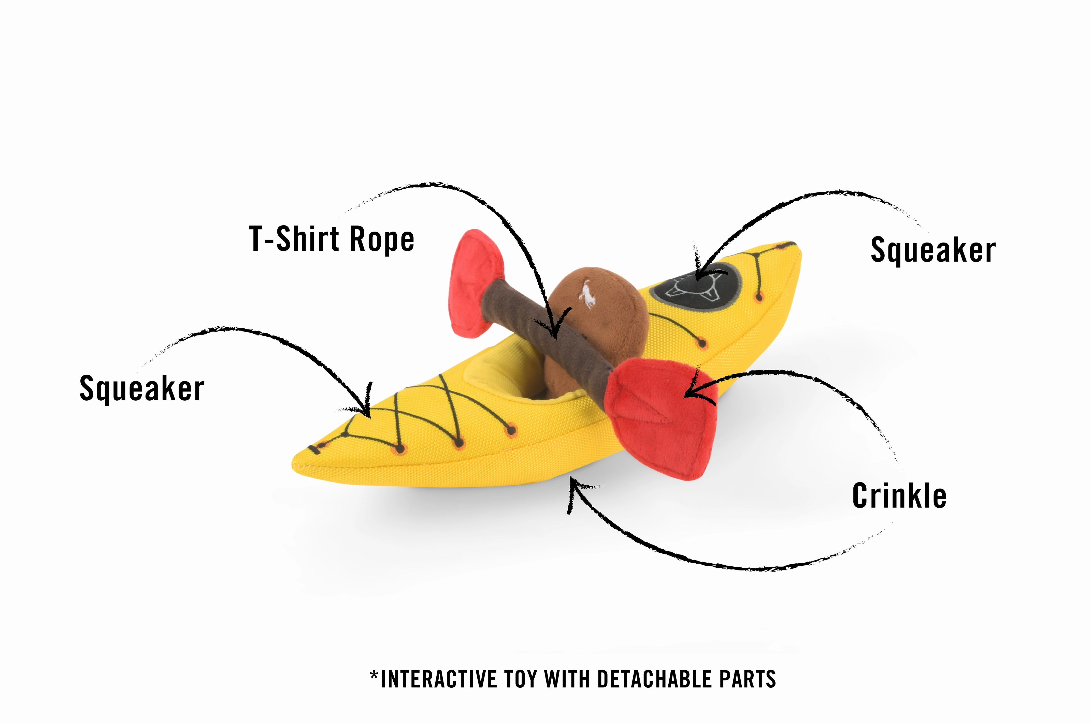 P.L.A.Y. Camp Corbin Collection K9 Kayak Toy for Dogs