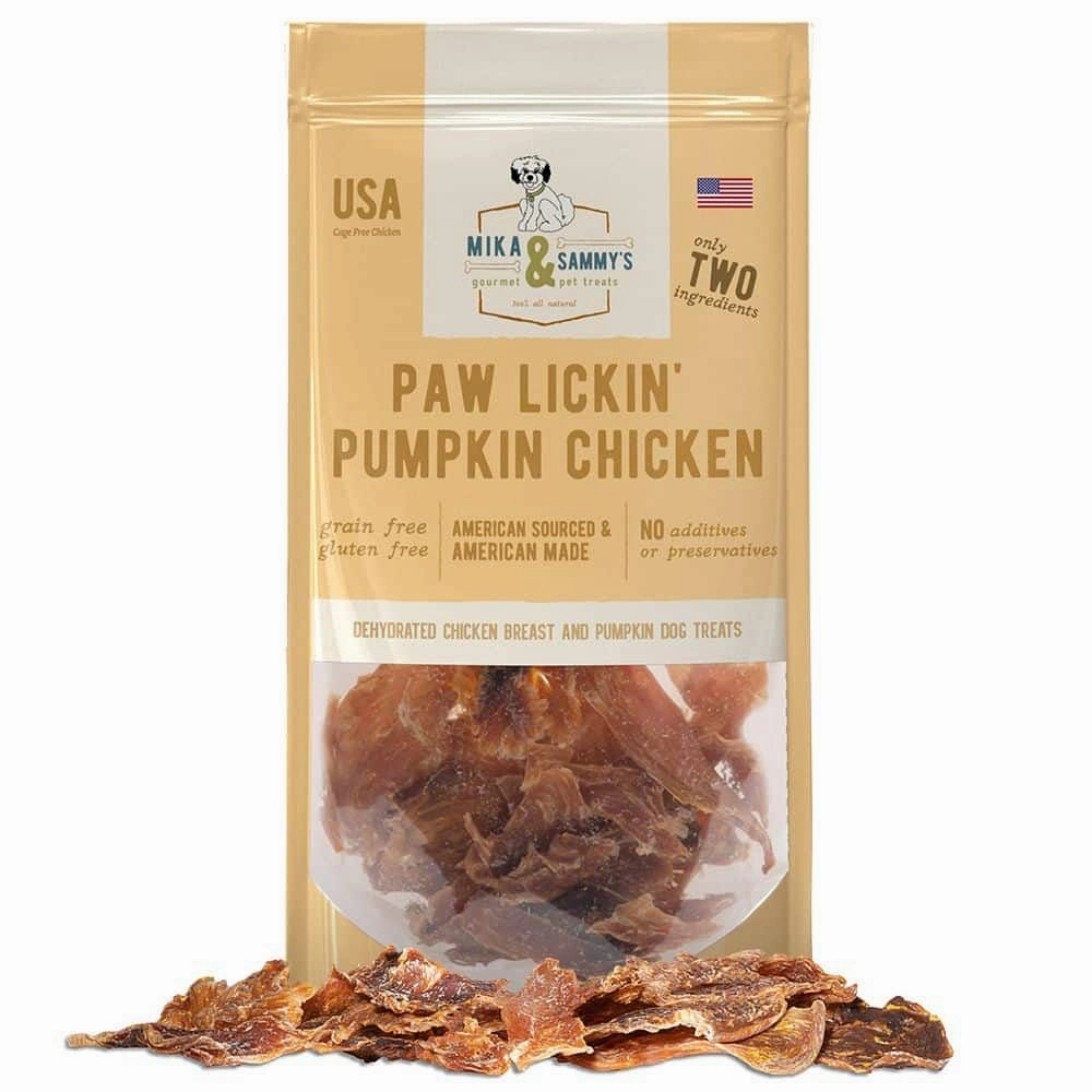 Paw Lickin Pumpkin Chicken Jerky Dog Treats