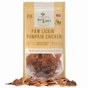Paw Lickin Pumpkin Chicken Jerky Dog Treats