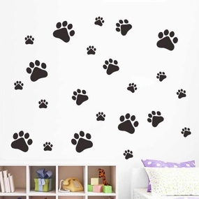 Paw Prints Vinyl Wall Decals