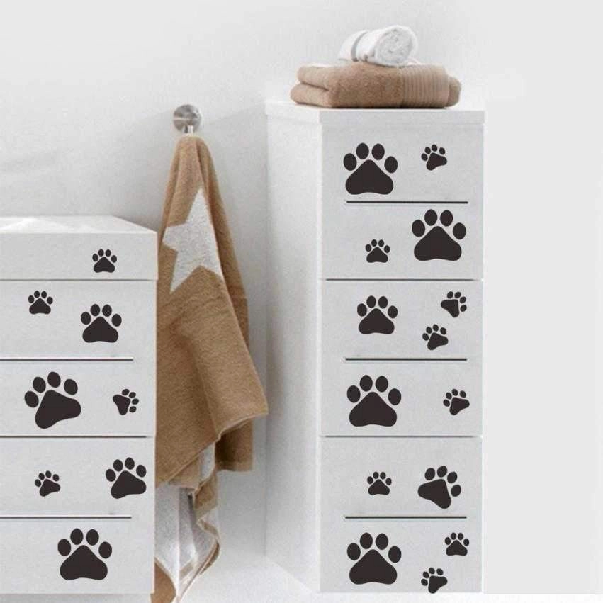 Paw Prints Vinyl Wall Decals