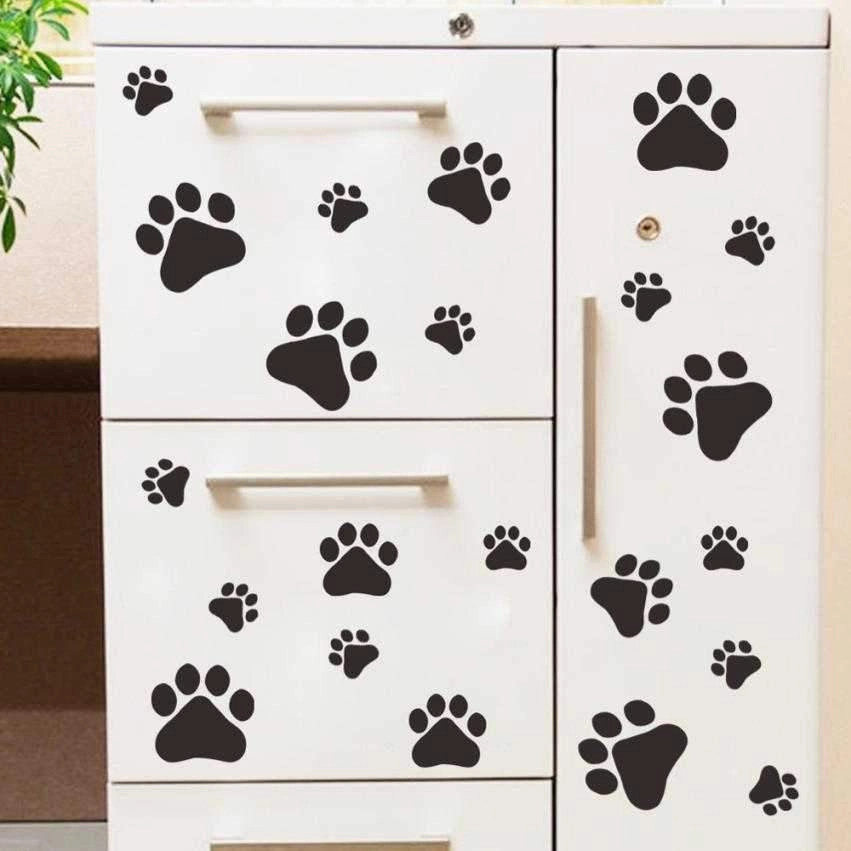 Paw Prints Vinyl Wall Decals