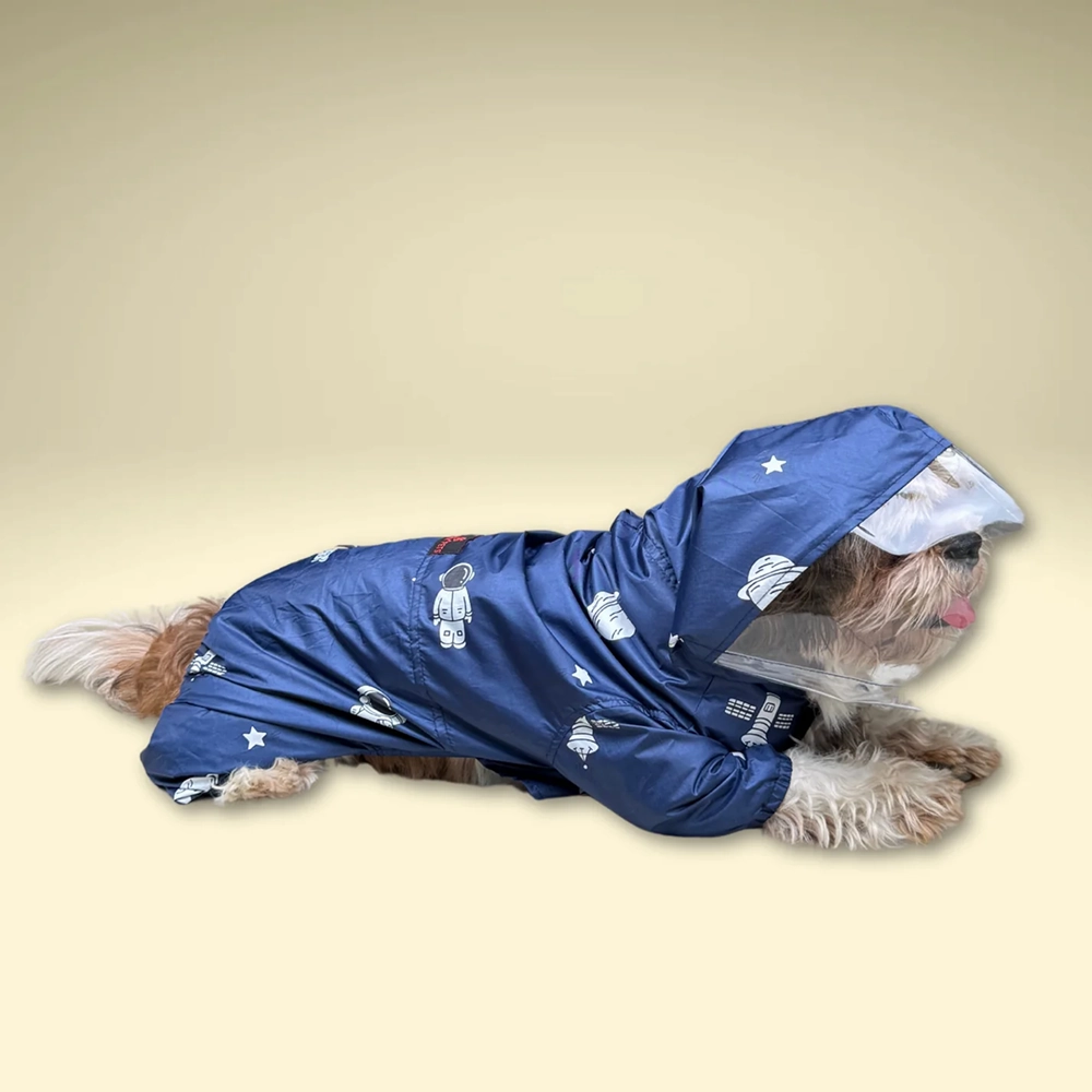 Pawgypets Astronaut Full Coverage Raincoat for Dogs and Cats