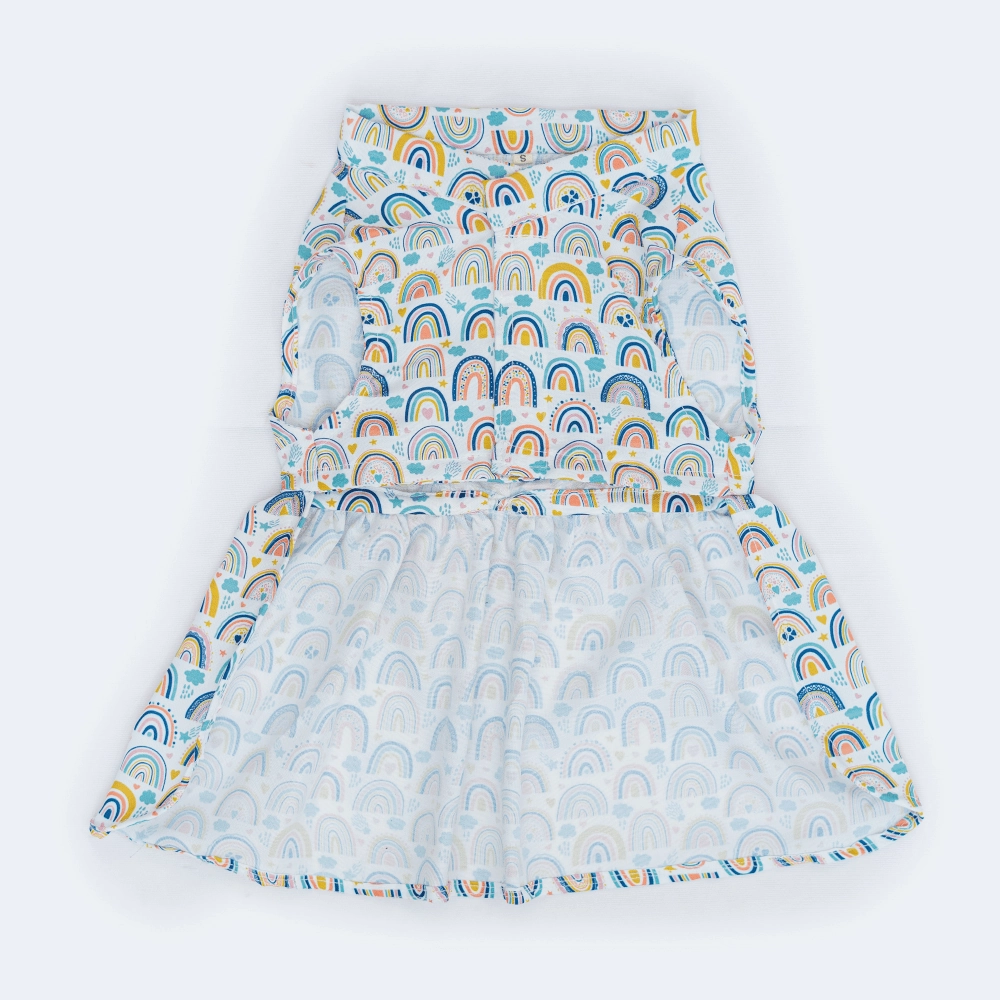 Pawgypets Rainbow Casual Dress for Dogs and Cats