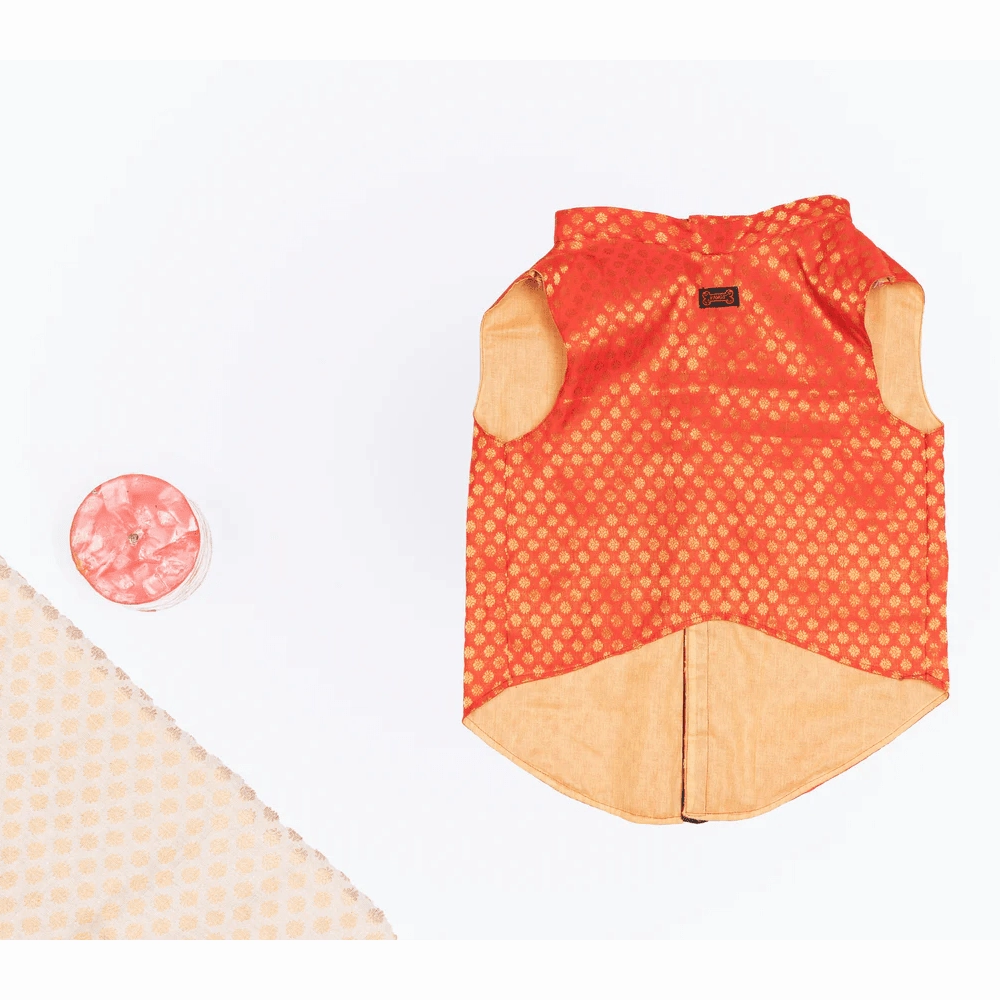 Pawgypets Sherwani for Dogs and Cats (Red)