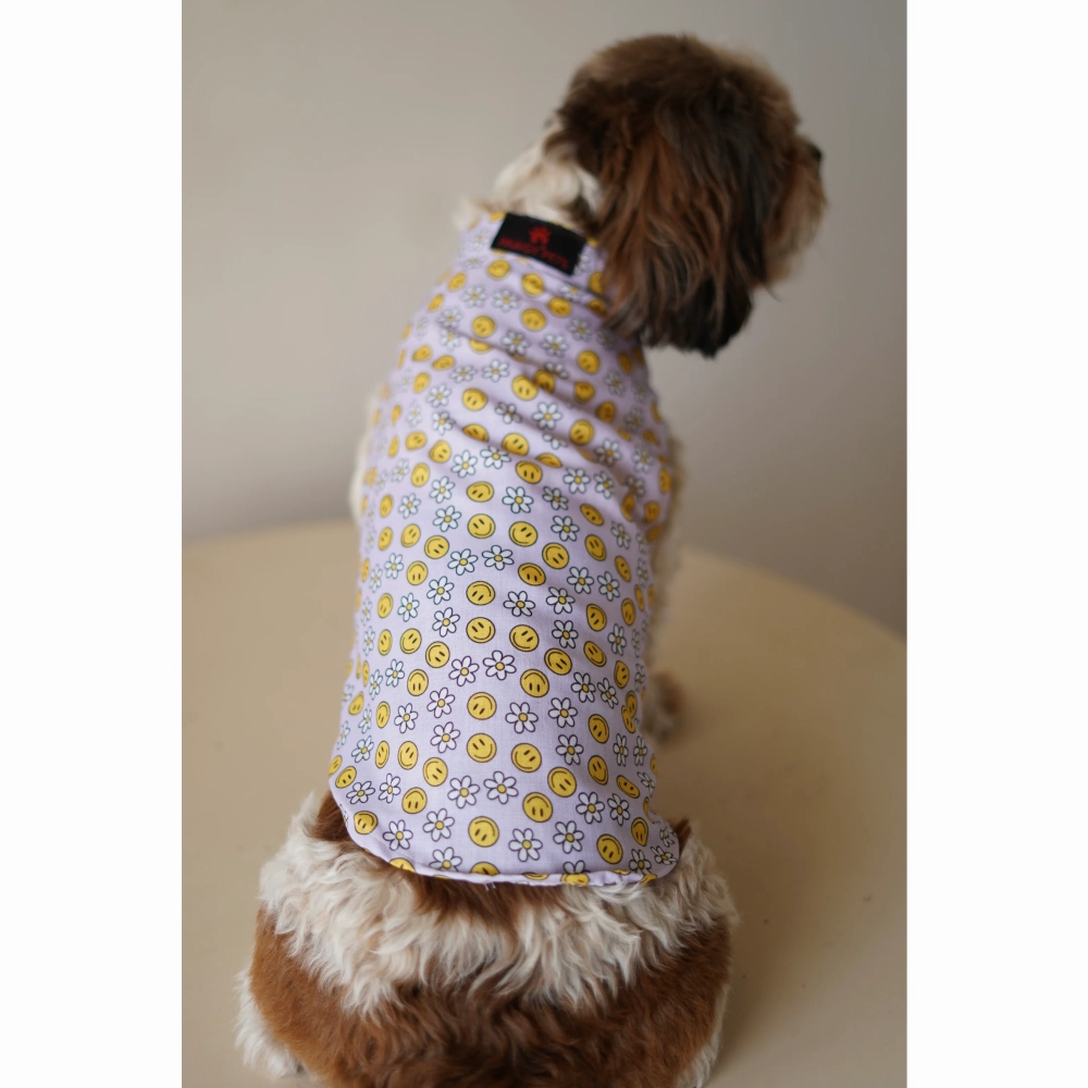 Pawgypets Smiley o clock sando for Dogs (Lavender)