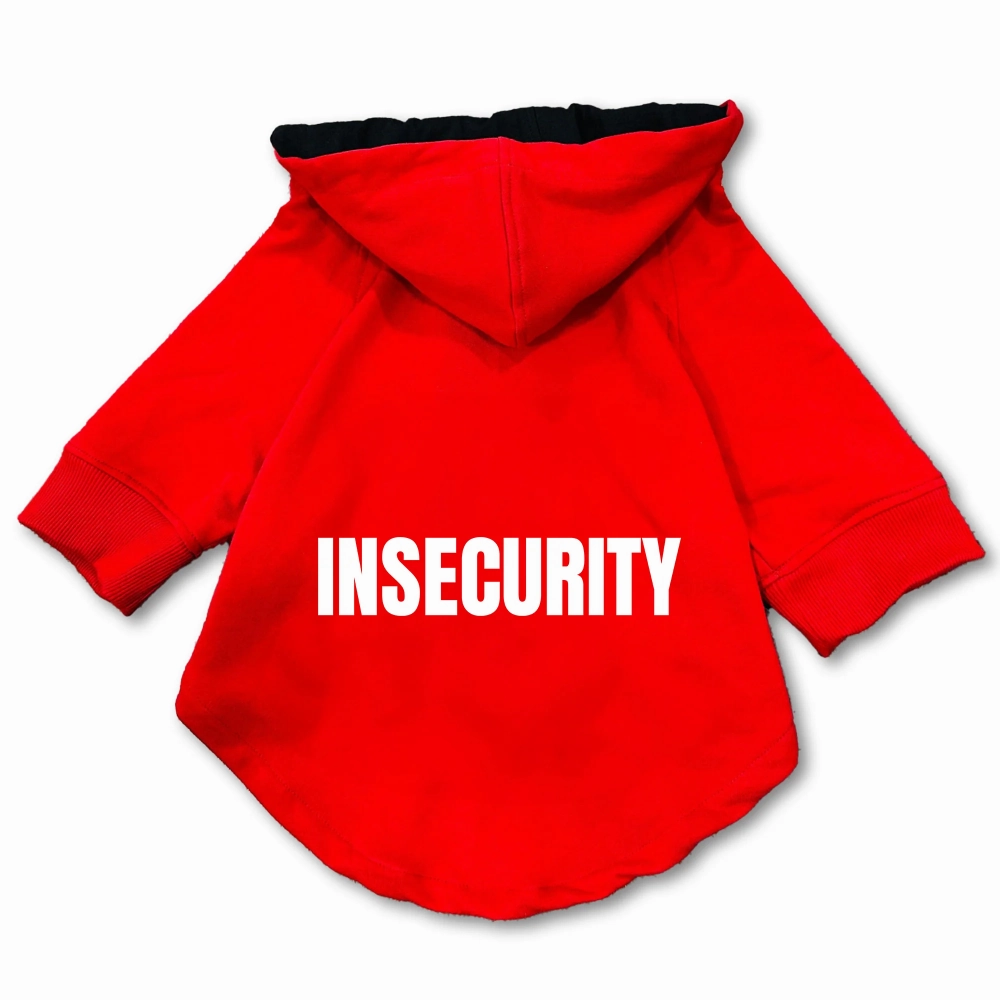 Pawsindia Insecurity Hoodie for Dogs (Red)