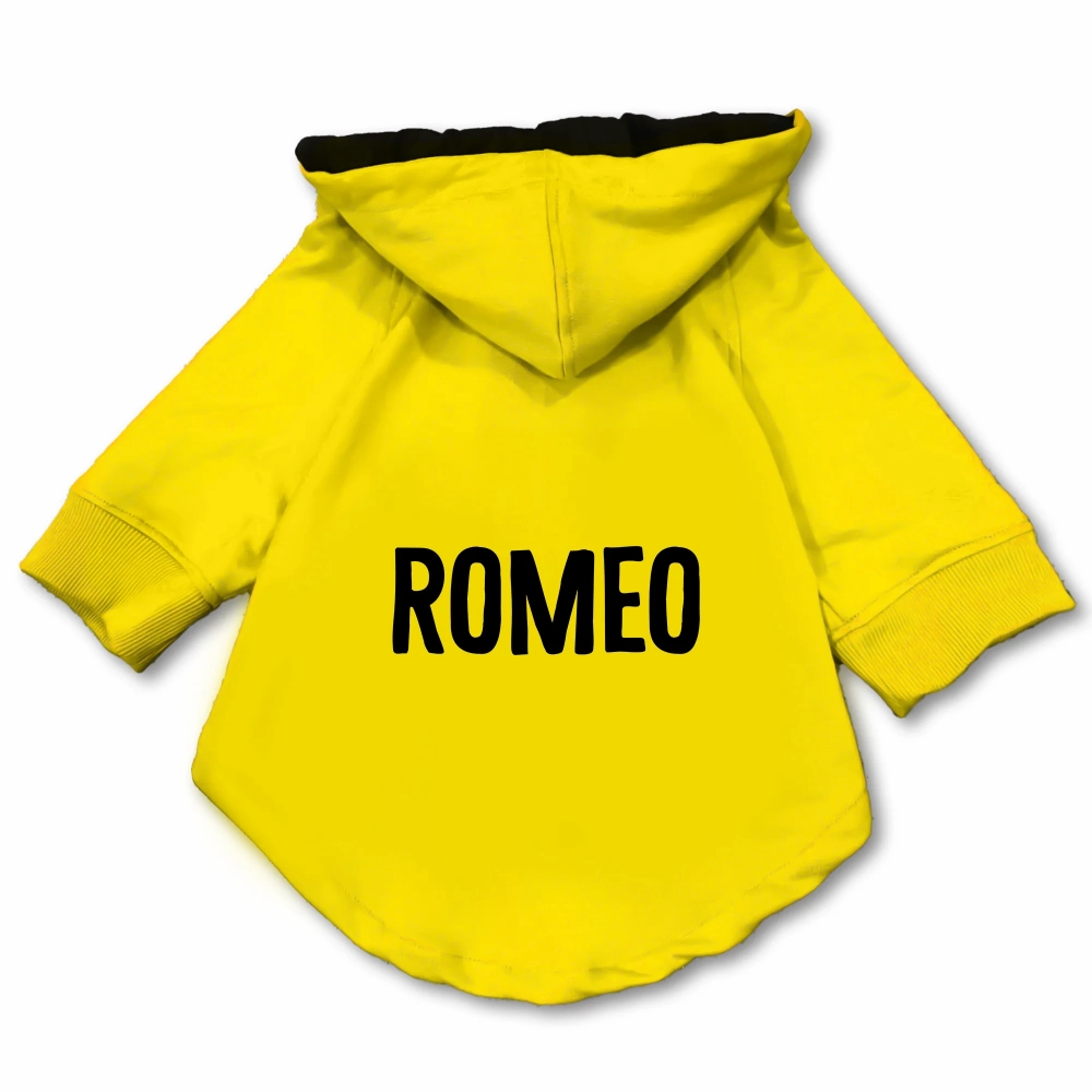 Pawsindia Romeo Hoodie for Dogs (Yellow)
