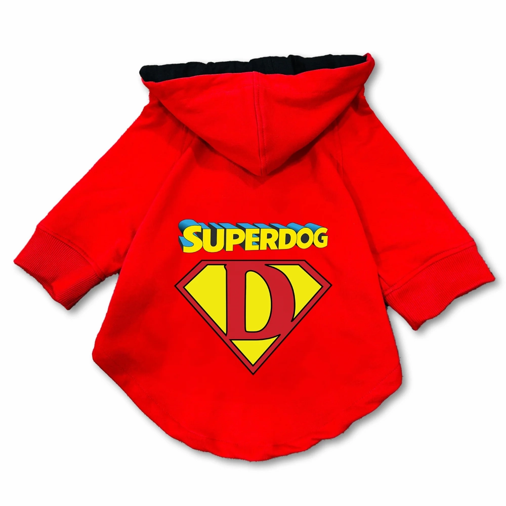Pawsindia SuperDog Hoodie for Dogs (Red)