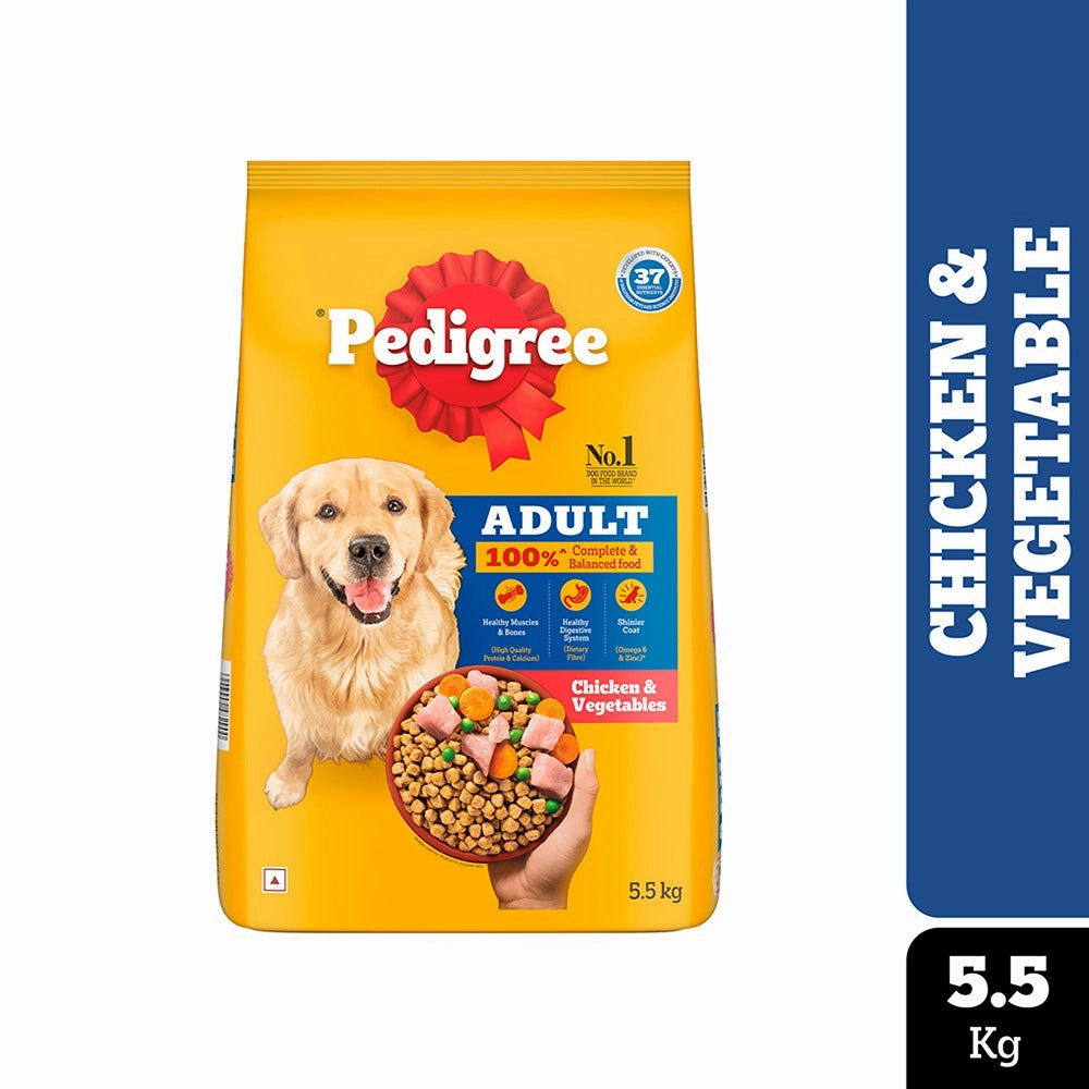 Pedigree Chicken and Vegetables Adult Dog Dry Food