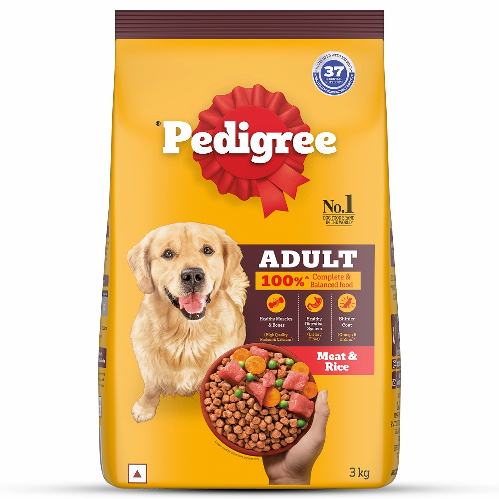 Pedigree Meat & Rice Adult Dog Dry Food