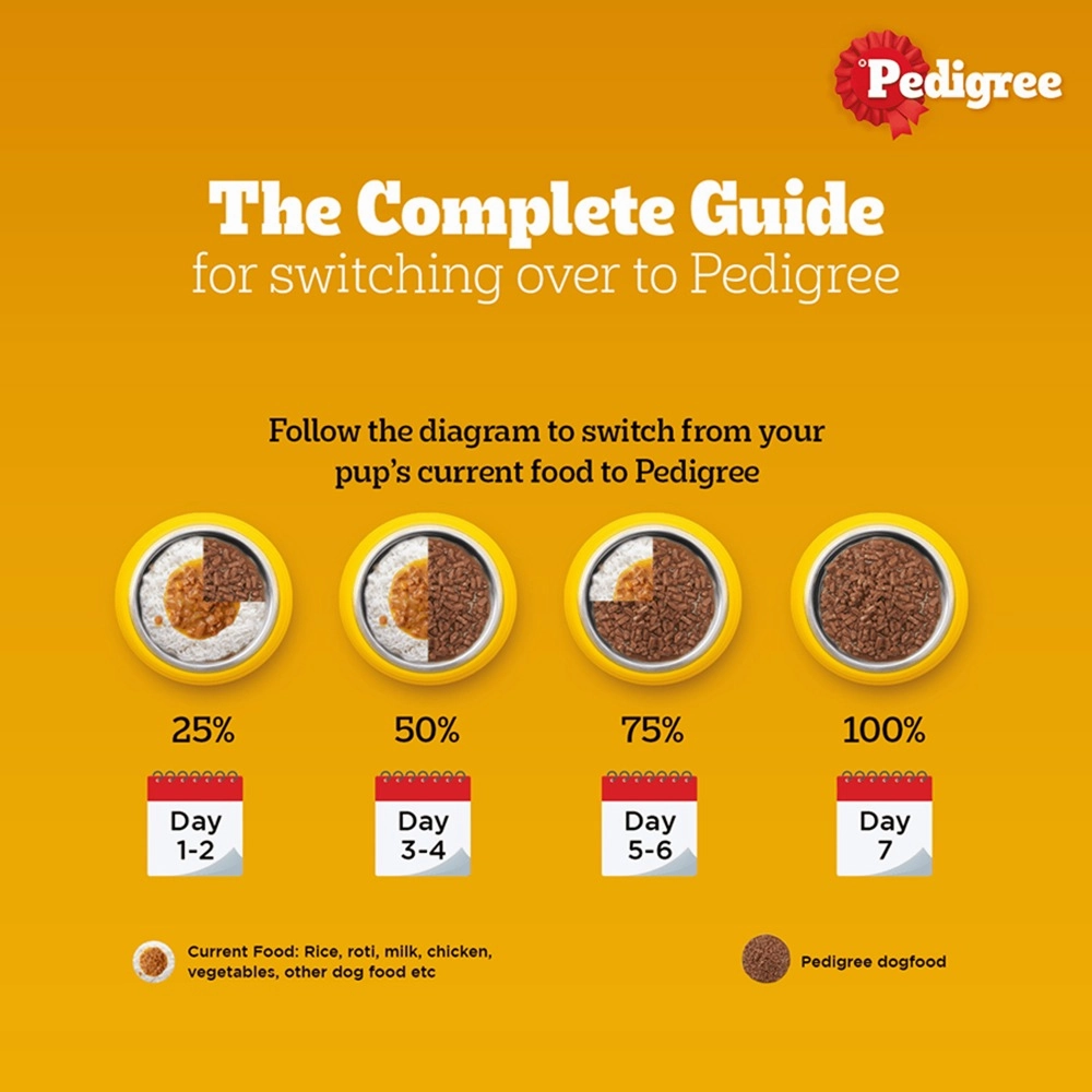 Pedigree PRO Active Adult Large Breed Dry Food, Pedigree Chicken Liver Gravy Adult Dog Wet Food Combo