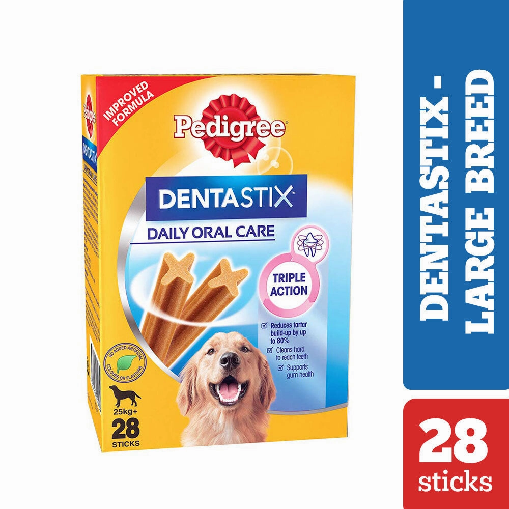 Pedigree PRO Active Adult Large Breed Dry Food, Pedigree Dentastix Oral Care Adult Dogs Treat Combo