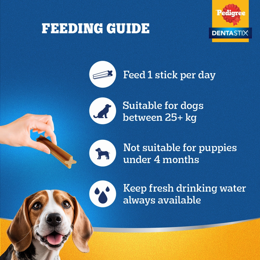 Pedigree PRO Active Adult Large Breed Dry Food, Pedigree Dentastix Oral Care Adult Dogs Treat Combo