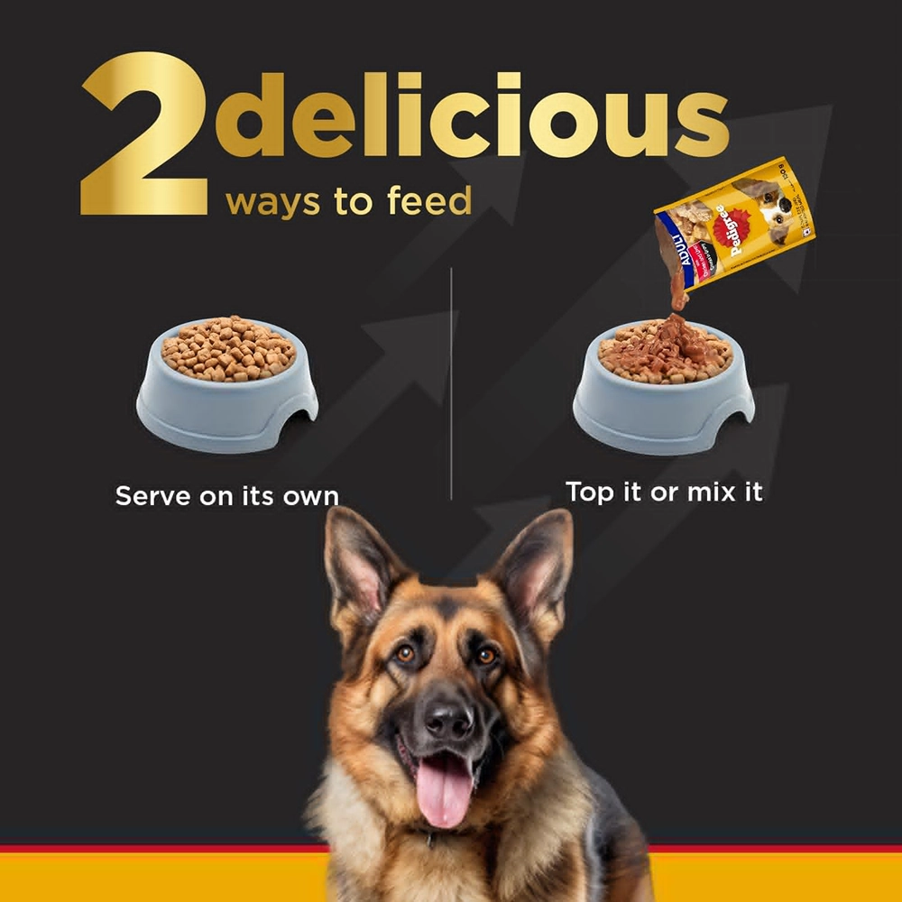 Pedigree PRO Active Adult Large Breed Dry Food, Pedigree Dentastix Oral Care Adult Dogs Treat Combo