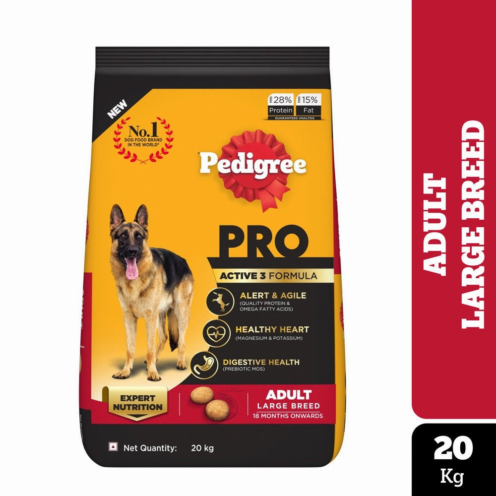 Pedigree PRO Expert Nutrition Active Adult (18 Months Onwards) Large Breed Dog Dry Food