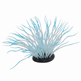 Penn-Plax Aqua-Plants Artificial Soft Silicone Sea Anemone Fish Tank and Aquarium Decor   Blue