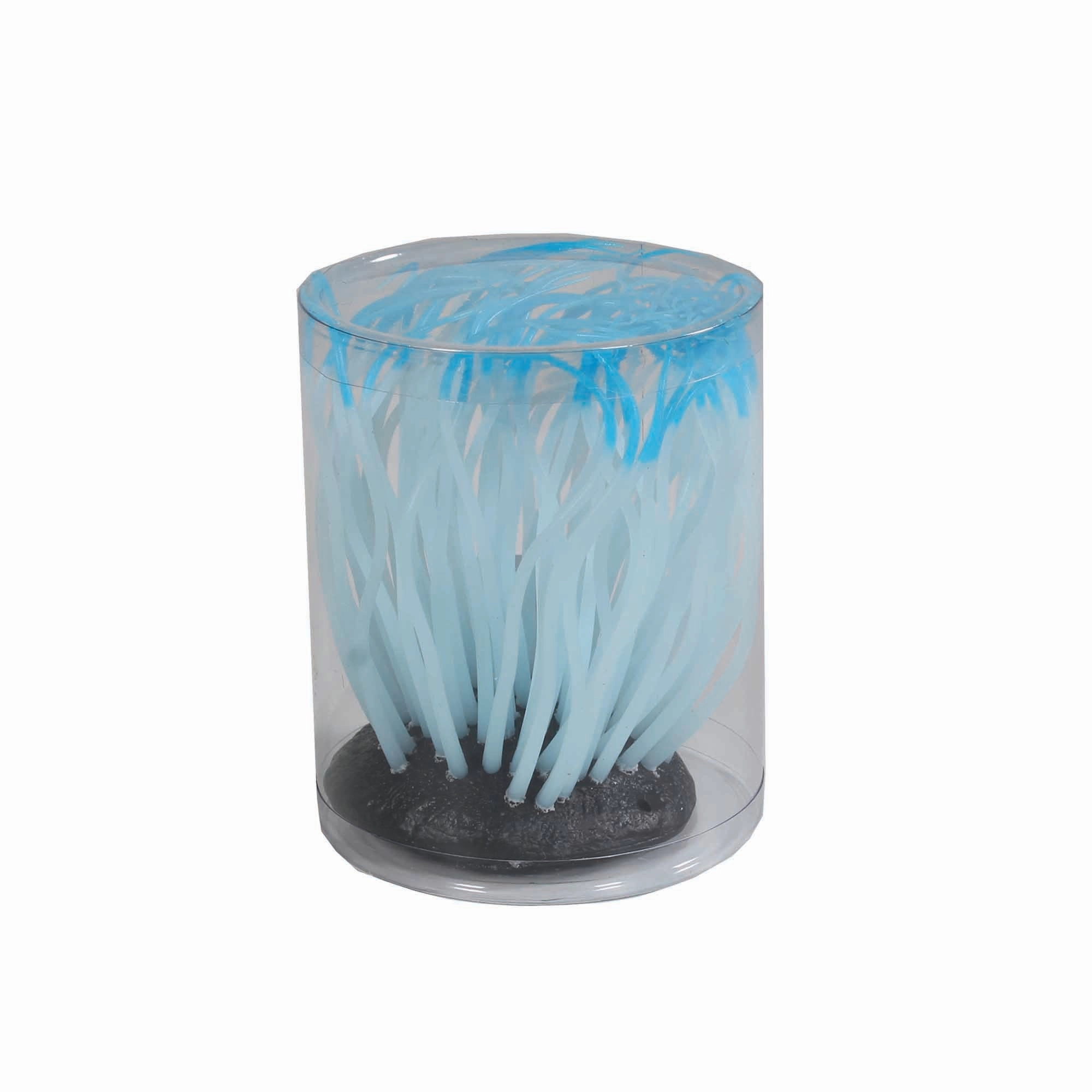 Penn-Plax Aqua-Plants Artificial Soft Silicone Sea Anemone Fish Tank and Aquarium Decor   Blue