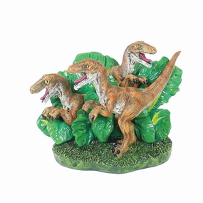 Penn-Plax Jurassic Park Officially Licensed Fish Tank and Aquarium Decoration  Velociraptor - Small