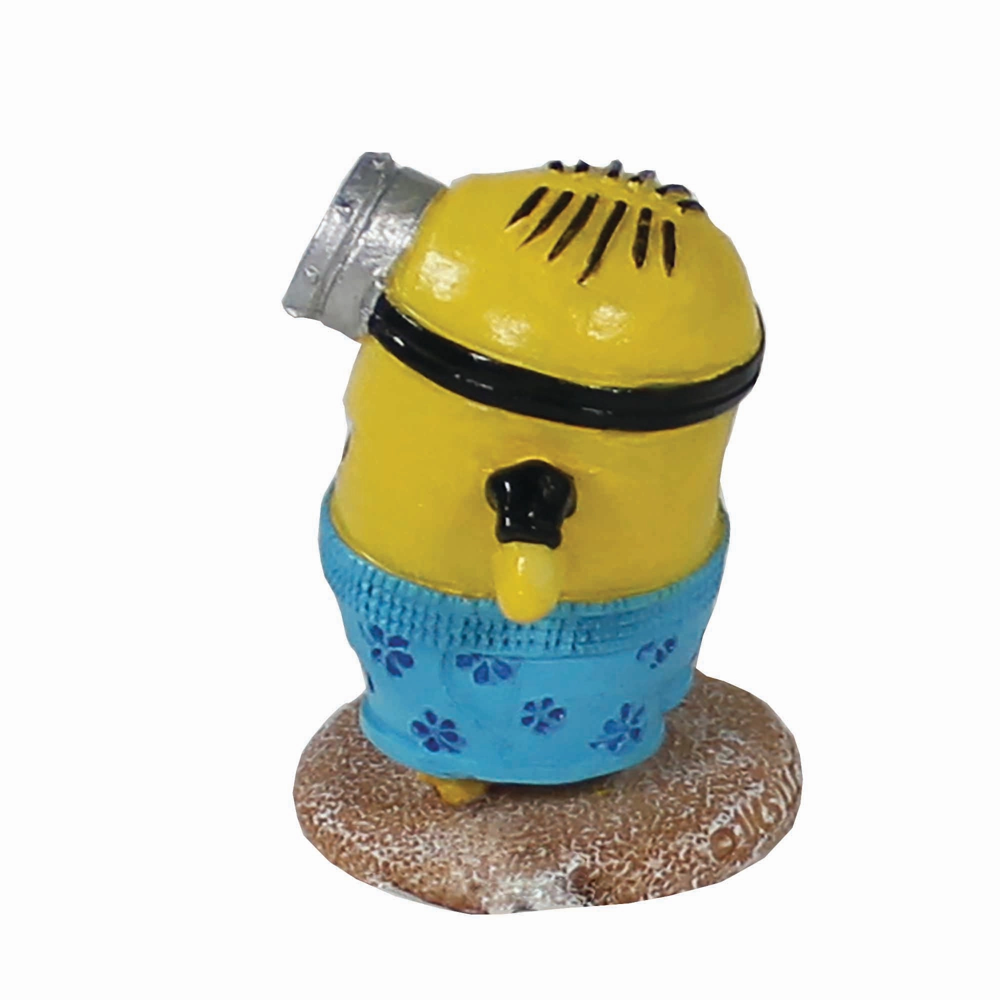 Penn-Plax Minions Officially Licensed Fish Tank and Aquarium Ornament  Beach Buddy Stuart - Small