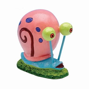Penn-Plax Officially Licensed SpongeBob SquarePants Aquarium Ornament  Gary (Mini/Small Size)  Perfect for Freshwater and Saltwater Tanks