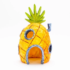 Penn-Plax Officially Licensed SpongeBob SquarePants Fish Aquarium Ornament - SpongeBobs Pineapple House