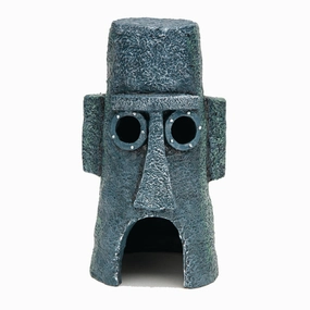 Penn-Plax Officially Licensed SpongeBob SquarePants Fish Tank and Aquarium Ornament  Squidwards Easter Island Home  Medium