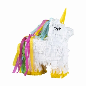 Penn-Plax Unicorn Pinata with Natural Nesting Material  Safe for Small and Medium Birds  Mini