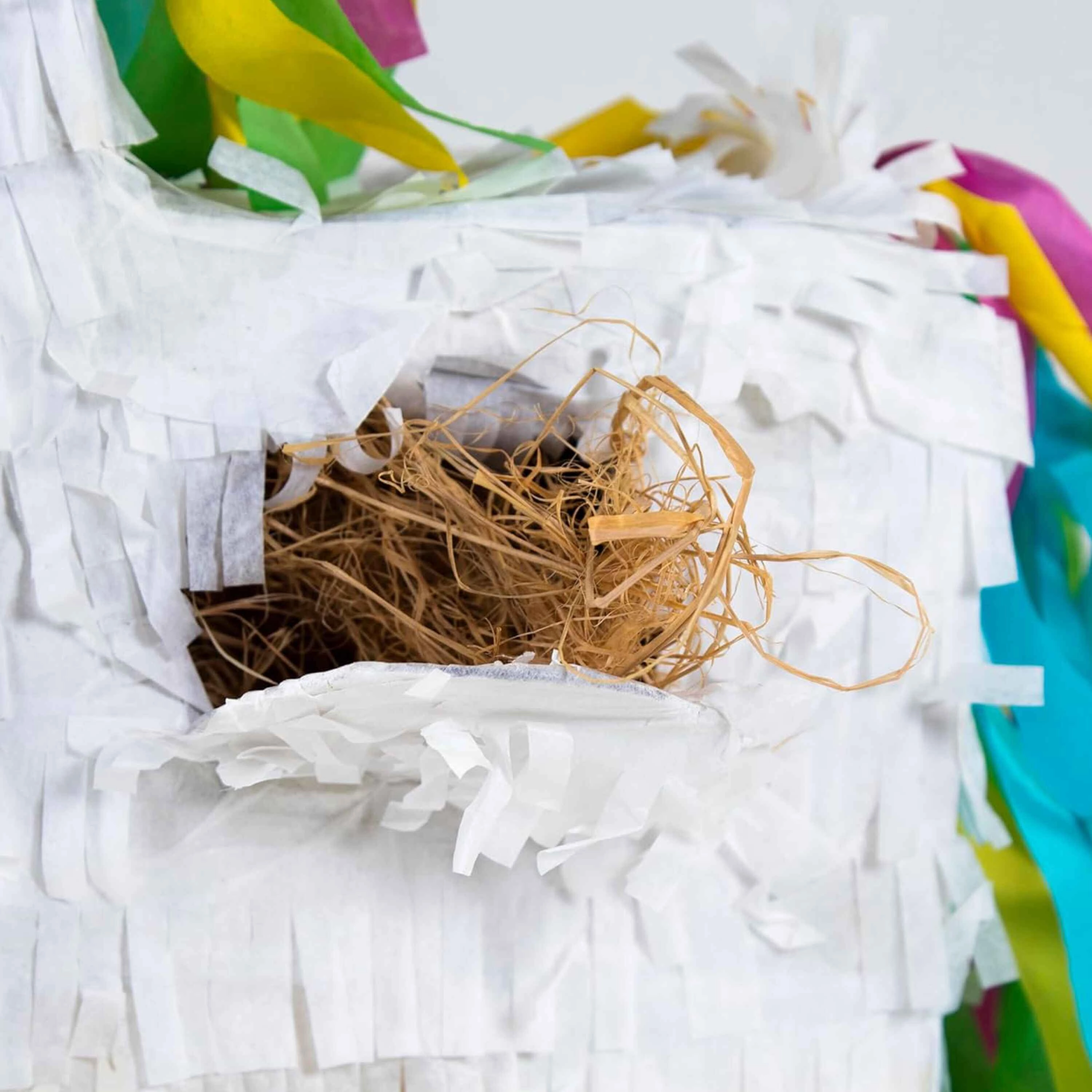 Penn-Plax Unicorn Pinata with Natural Nesting Material  Safe for Small and Medium Birds  Mini