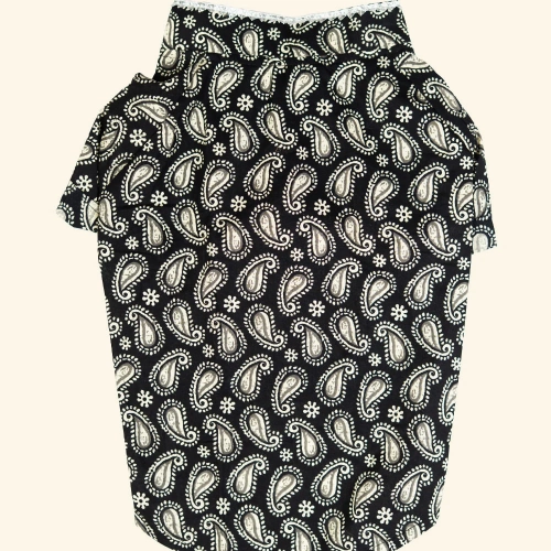 Pet Set Go Heritage Cotton Shirt for Dogs (Black)