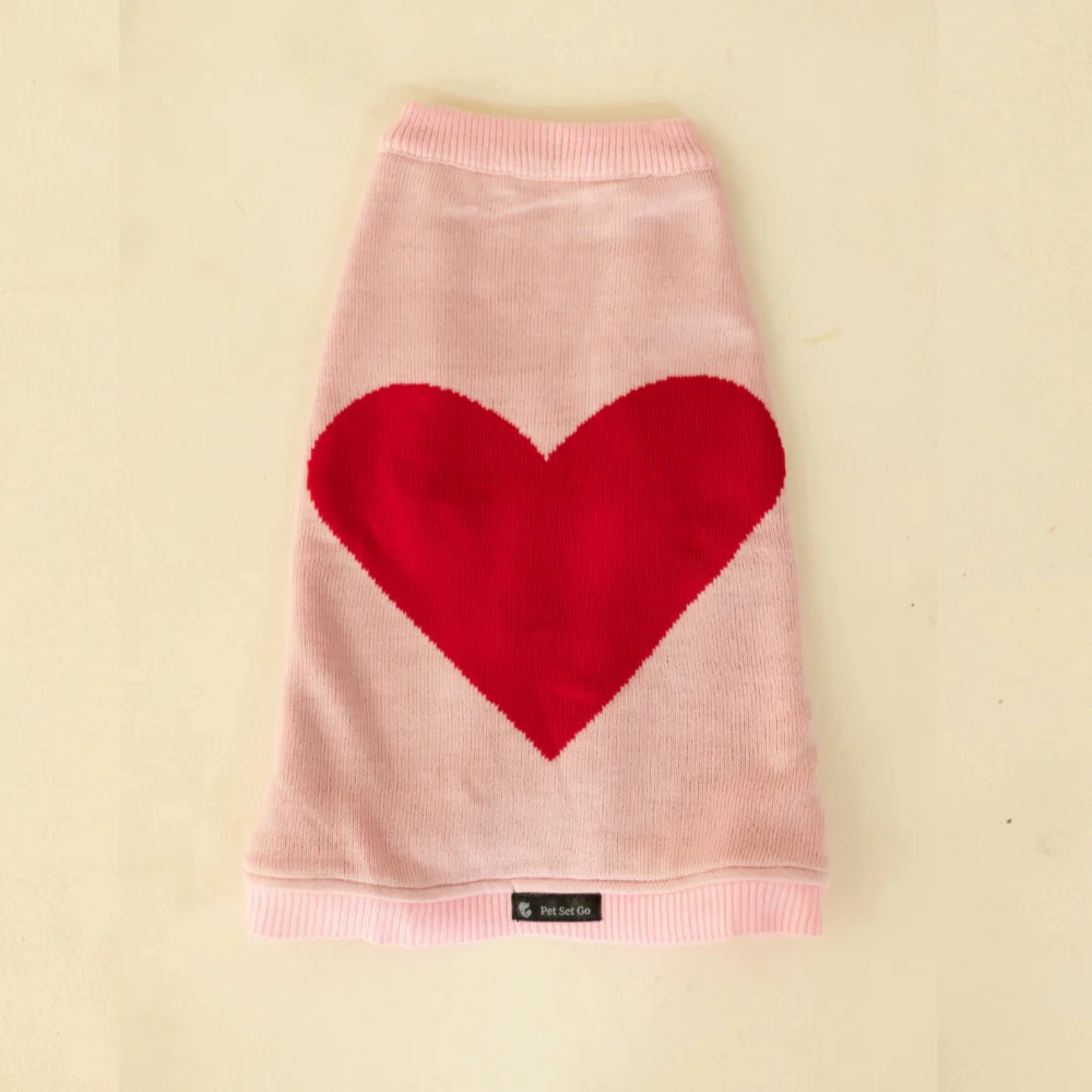 Pet Set Go Iras Sweater for Dogs and Cats (Red & Pink)