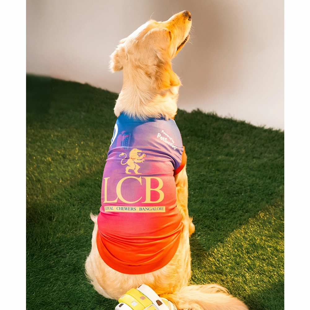 Pet Set Go Loyal Chewers Bangalore IPL Jersey for Dogs (Red)