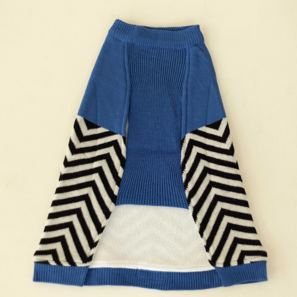 Pet Set Go Raisin??s Sweater for Dogs and Cats (Blue & Black)
