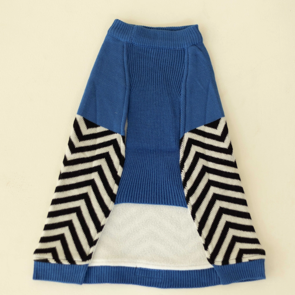Pet Set Go Raisins Sweater for Dogs and Cats (Blue & Black)