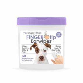 Petkin - Fingertip Ear Wipes (for Dogs and Cats) 50's