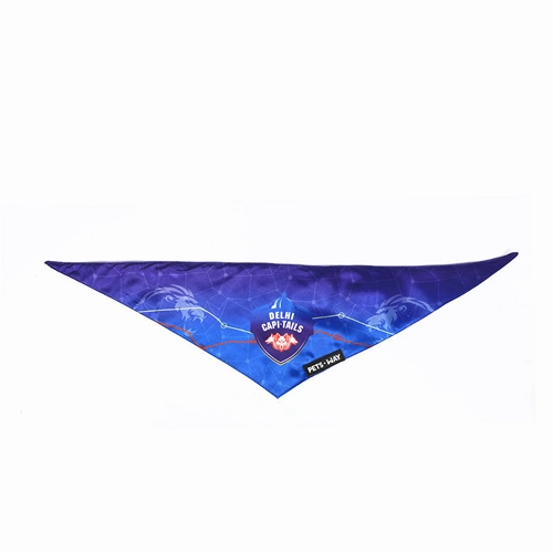 Pets Way Delhi Capi Tails IPL Bandana for Dogs and Cats (Blue)