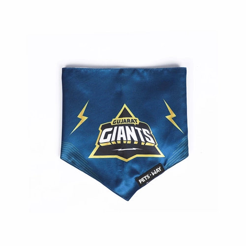 Pets Way Gujarat Giants IPL Bandana for Dogs and Cats (Blue)