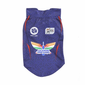 Pets Way Lucknow Super Guards IPL Jersey for Dogs and Cats (Blue)