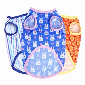 Pets Way Printed Happy Summer Vest Combo for Dogs and Cats